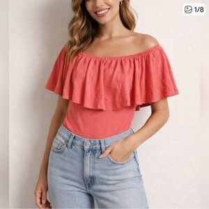 NWT Zenana Coral Bodysuit